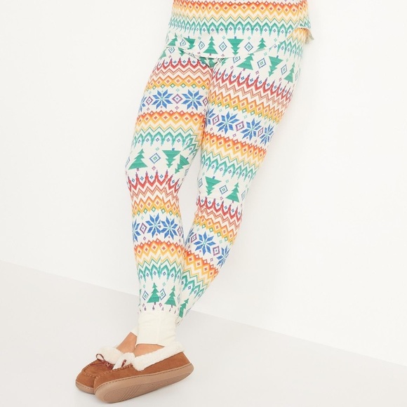 Old Navy Fair Isle Rainbow PJ Pants | Size S - Picture 1 of 3